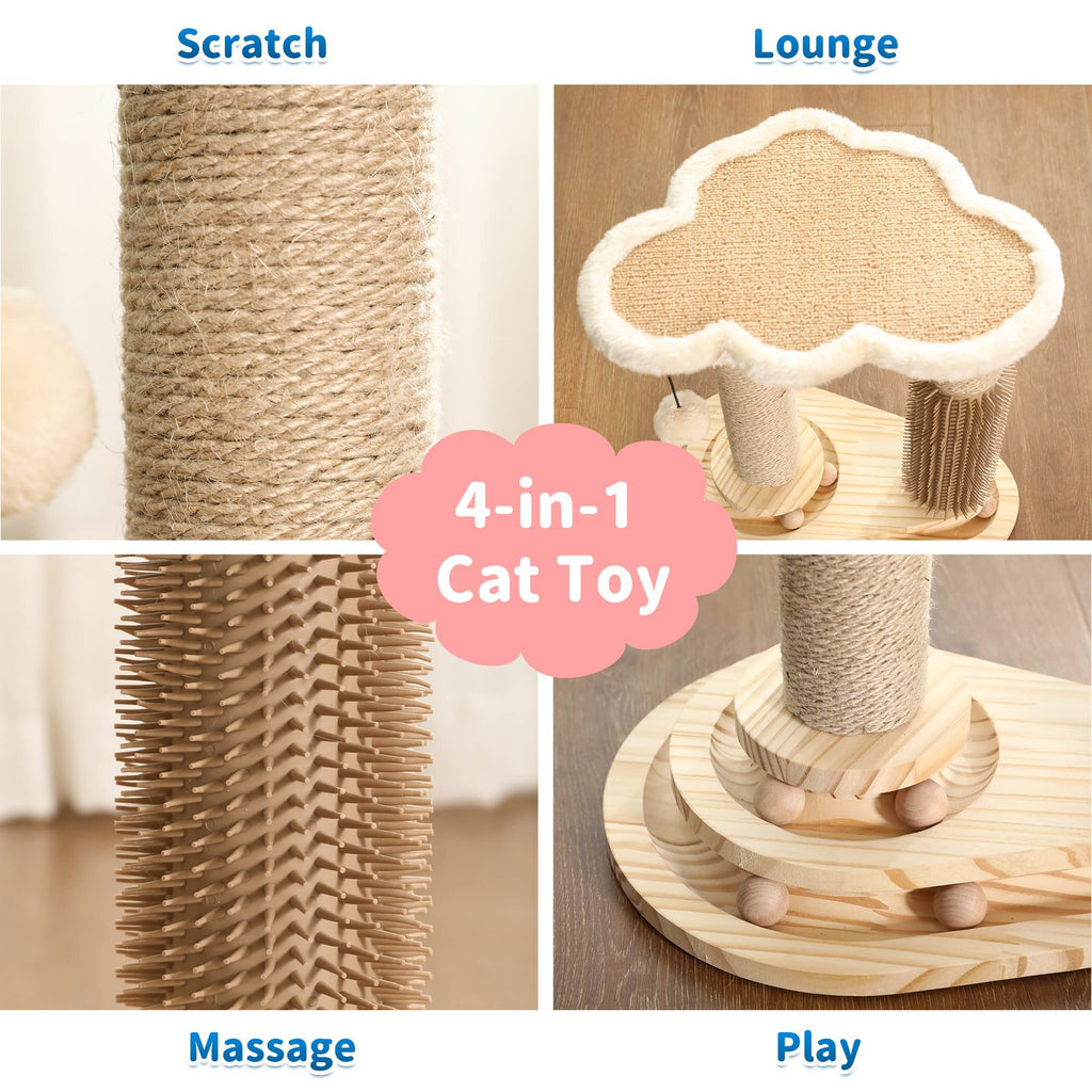 Cat Scratching Post & Play Center